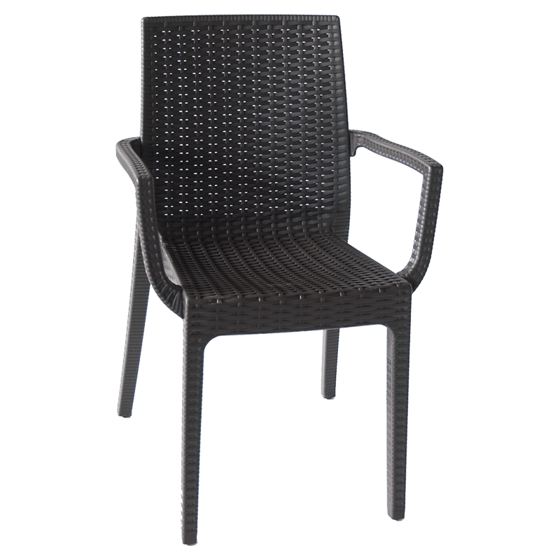 Dafne Chair w/Arm Black